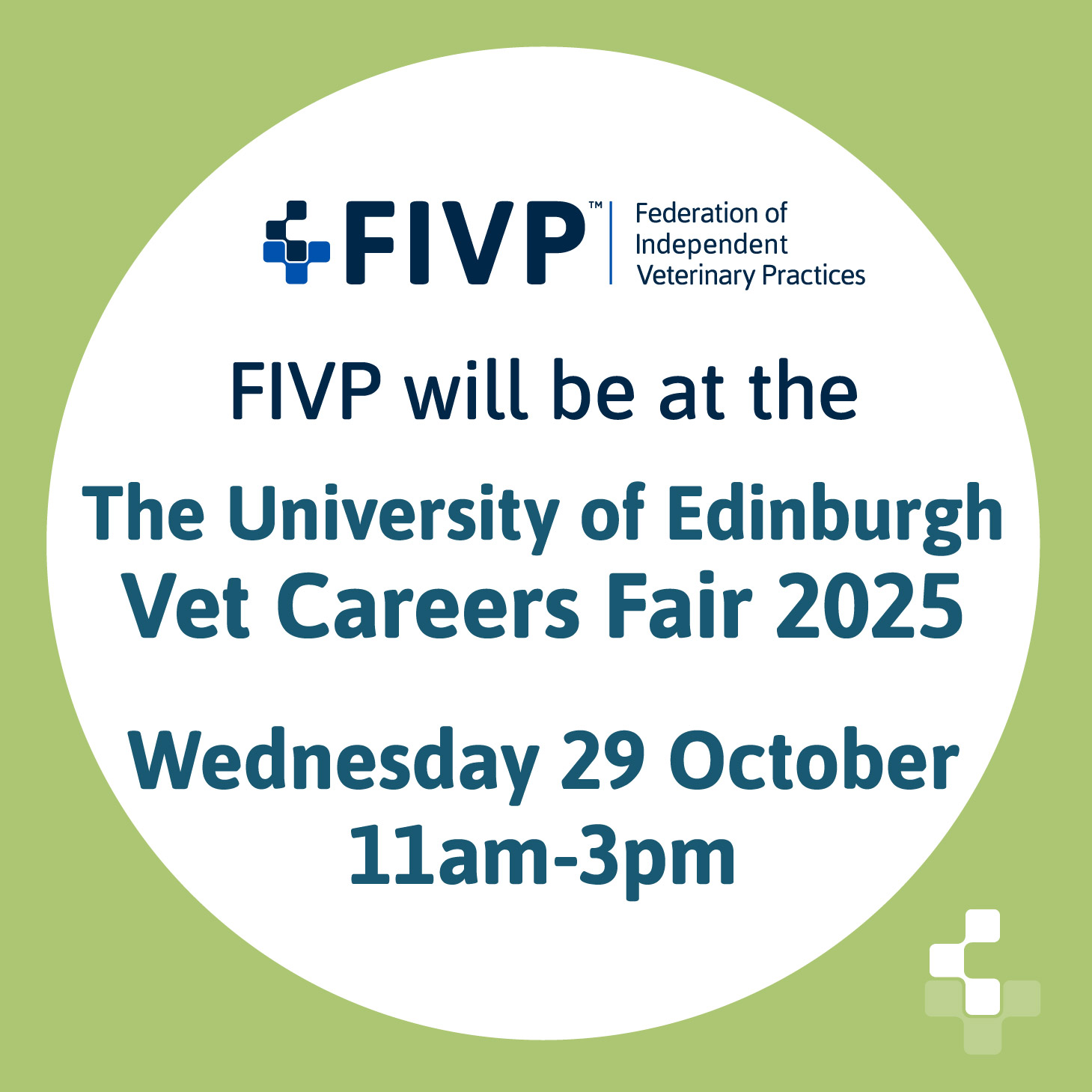 FIVP at the University of Edinburgh Vet Careers Fair